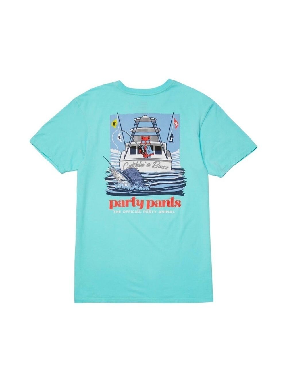 Party Pants Catchin" a Buzz Tee Mint Green NWT Size XL